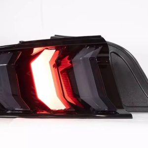 Winjet Tail Light Assembly, LED, Smoke Lens, Gloss Black ABS Plastic Housing, Red Brake Light/ Amber Turn Signal Light – CTRNG0680-GBS