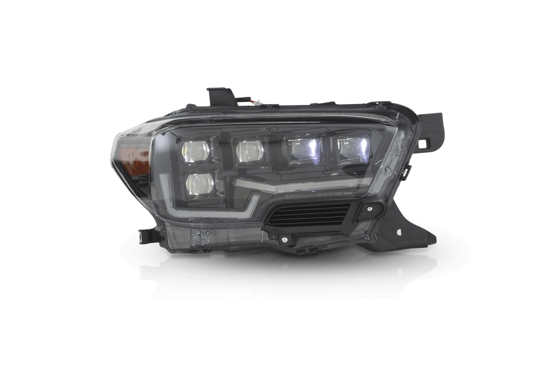 Winjet Headlight Assembly, Rogue Series, LED Bulb, Projector, Built-IN Atticasol LED Chip, 75 Watt Bulbs, 12 Volts – CHATT0682-GBC-SQ