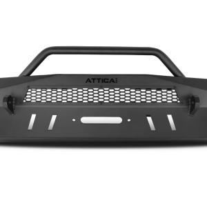 Winjet Bumper, Apex Series, One Piece Design, With Bull Bar, With Internal Winch Mount, With Recovery Tow Hooks/ with D-Ring Mounts – ATTTA01A101-BX