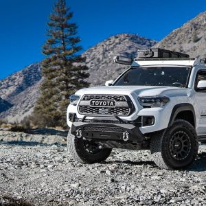 Winjet Bumper, Apex Series, One Piece Design, With Bull Bar, With Internal Winch Mount, With Recovery Tow Hooks/ with D-Ring Mounts – ATTTA01A101-BX