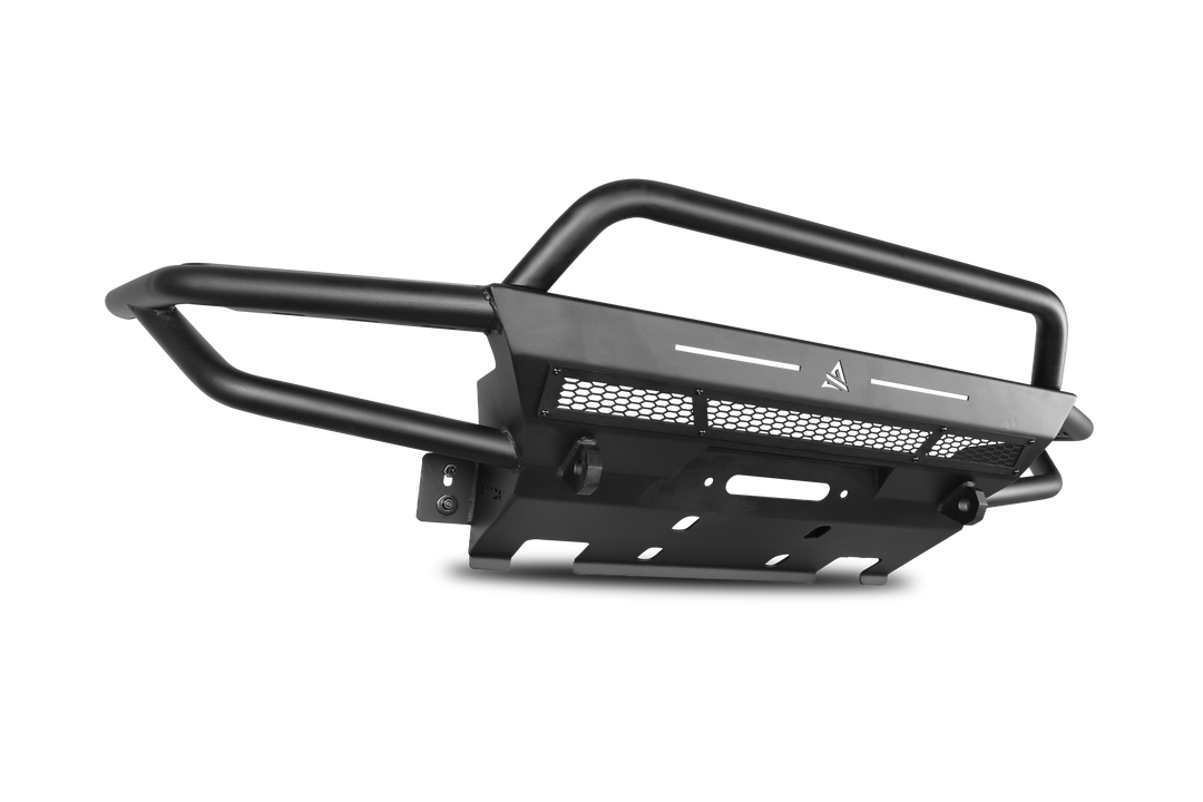 Winjet Bumper, Apex Series, One Piece Design, With Bull Bar, With Internal Winch Mount, With D-Ring Mounts – ATTTA01A102-BX