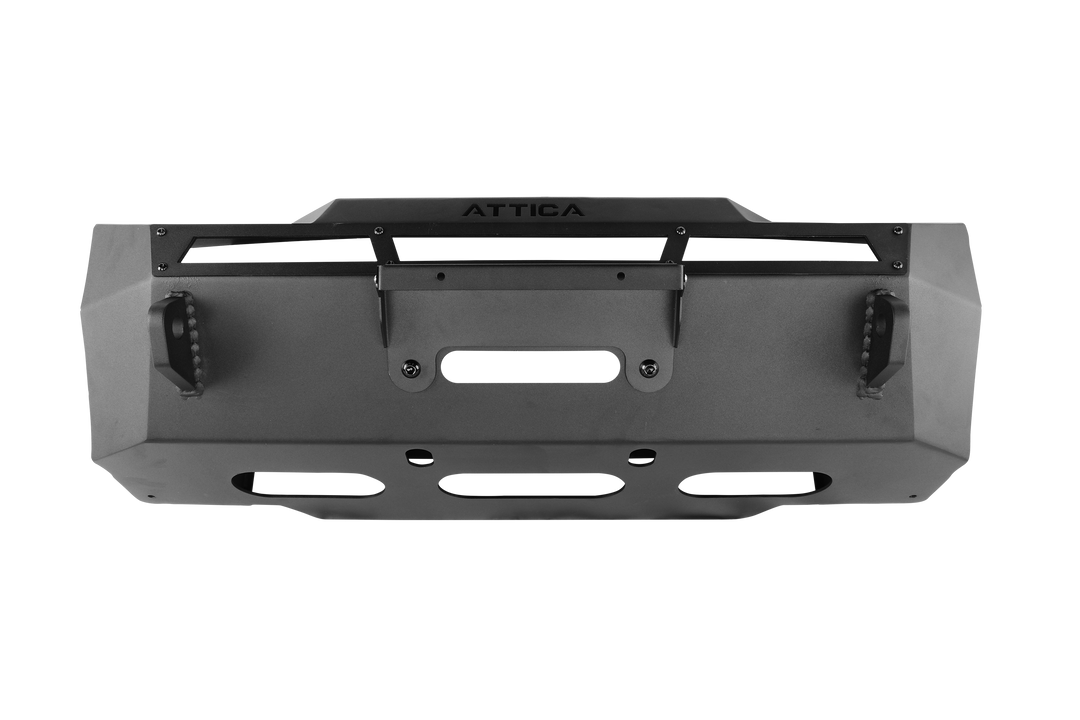 Winjet Bumper, Terra Series, One Piece Design, With Internal Winch Mount, With Recovery Tow Hooks/ with D-Ring Mounts – ATTTR01A101-BX