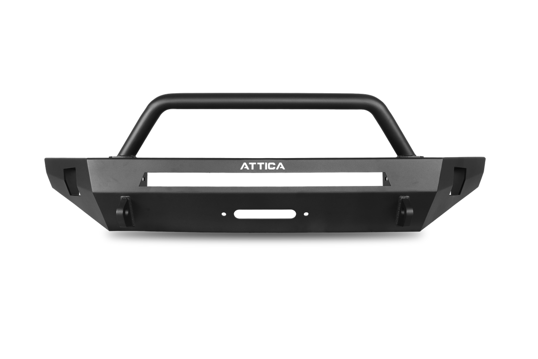 Winjet Bumper, Terra Series, One Piece Design, With Bull Bar, With Internal Winch Mount, With D-Ring Mounts – ATTTR01A102-BX