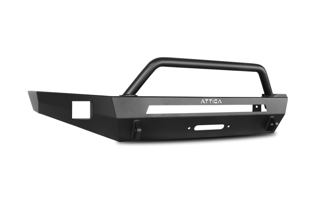 Winjet Bumper, Terra Series, One Piece Design, With Bull Bar, With Internal Winch Mount, With D-Ring Mounts – ATTTR01A102-BX