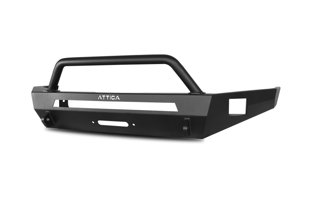 Winjet Bumper, Terra Series, One Piece Design, With Bull Bar, With Internal Winch Mount, With D-Ring Mounts – ATTTR01A102-BX