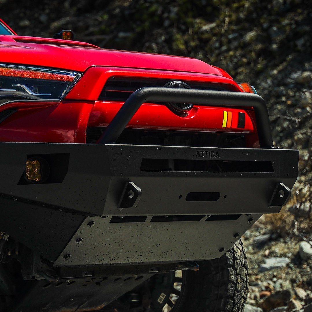 Winjet Bumper, Terra Series, One Piece Design, With Bull Bar, With Internal Winch Mount, With D-Ring Mounts – ATTTR01A102-BX