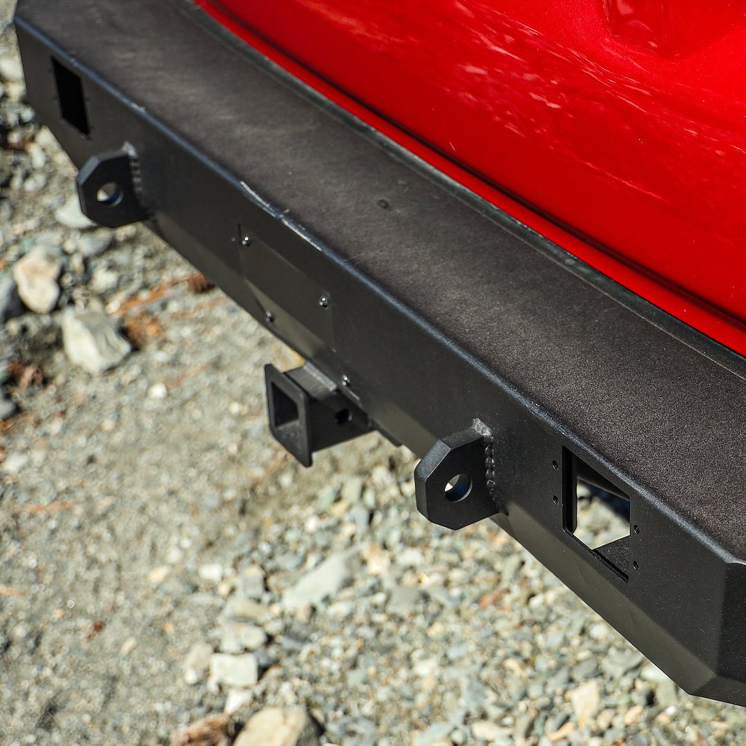 Winjet Bumper, Terra Series, Rear, One Piece Design, With D-Ring Mounts, Compatible with OE Receiver Hitch – ATTTR01B101-BX