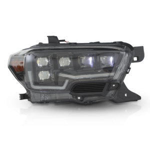 Winjet Headlight Assembly, Rogue Series, LED Bulb, Projector, Built-IN Atticasol LED Chip, 75 Watt Bulbs, 12 Volts – CHATT0682-BC-SQ