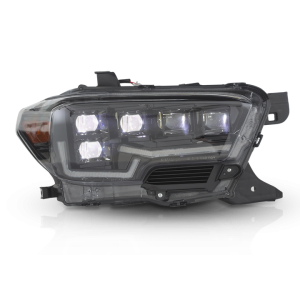 Winjet Headlight Assembly, Rogue Series, LED Bulb, Projector, Built-IN Atticasol LED Chip, 75 Watt Bulbs, 12 Volts – CHATT0682-BC-SQ