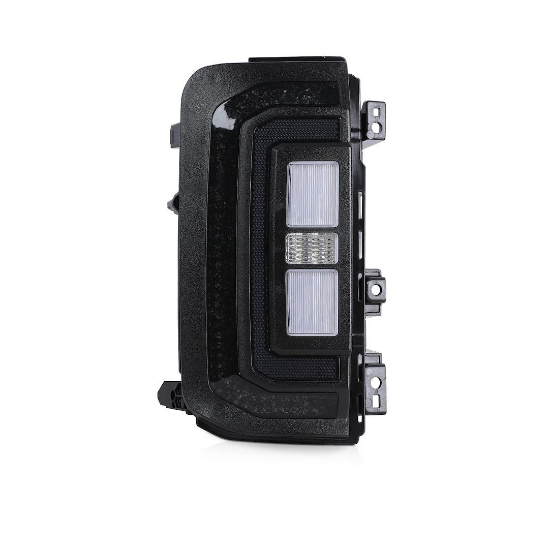 Winjet Tail Light Assembly, Sol Series, Black/ Smoke Lens, Black Housing, LED – CTATT0781-L2-SQ