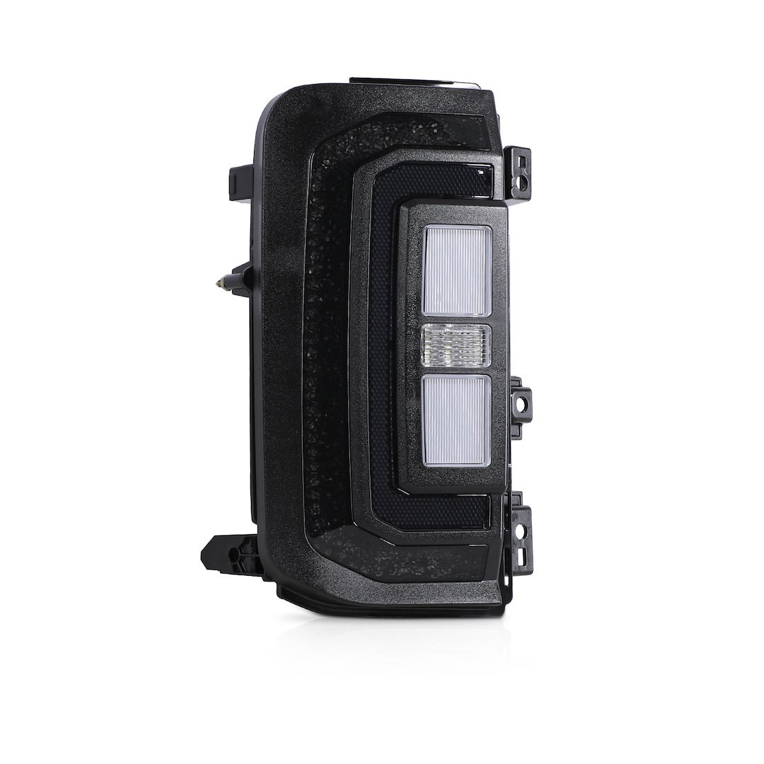 Winjet Tail Light Assembly, Sol Series, Black/ Smoke Lens, Black Housing, LED – CTATT0781-L2-SQ