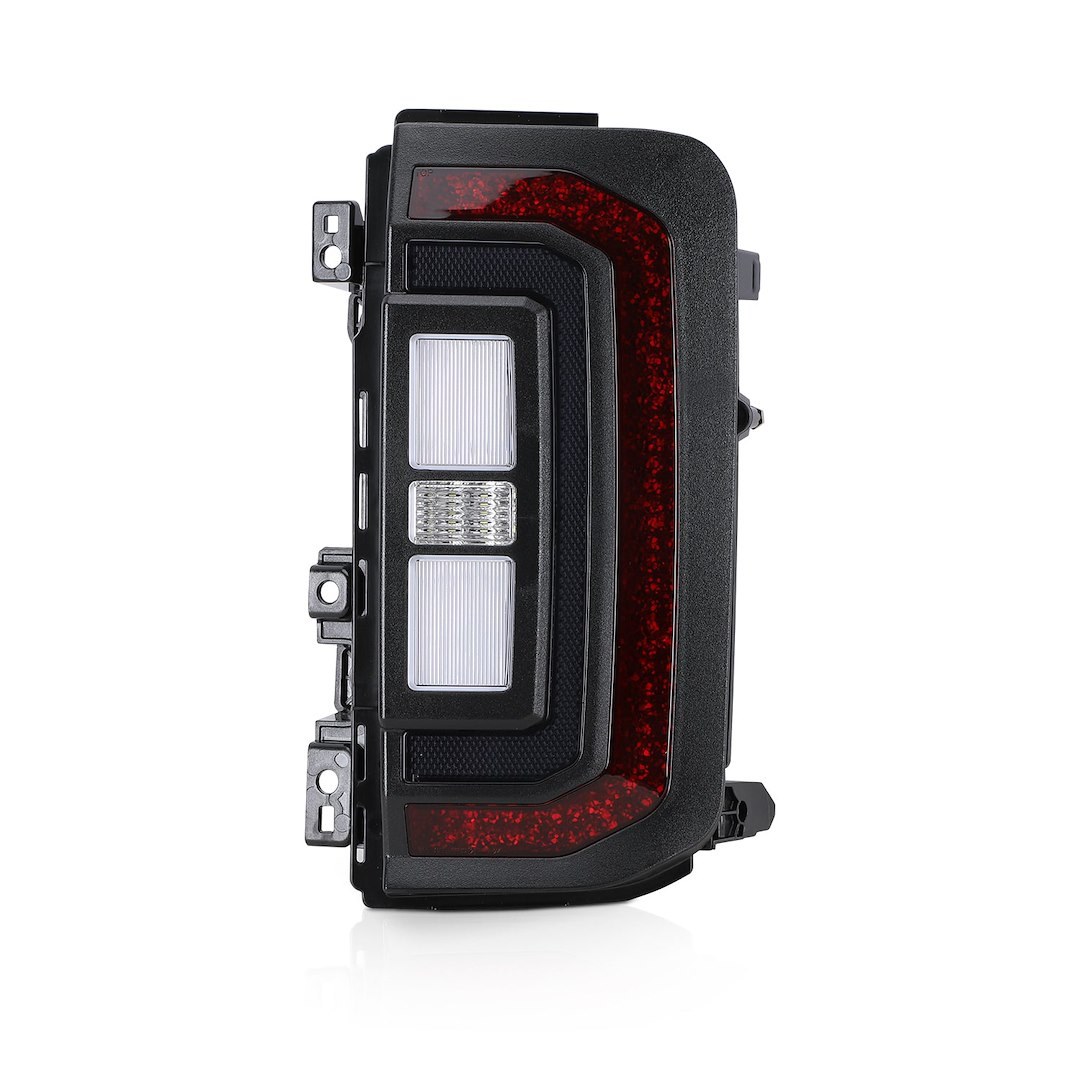 Winjet Tail Light Assembly, Sol Series, Red/ Smoke Lens, Black Housing, LED – CTATT0781-L4-SQ