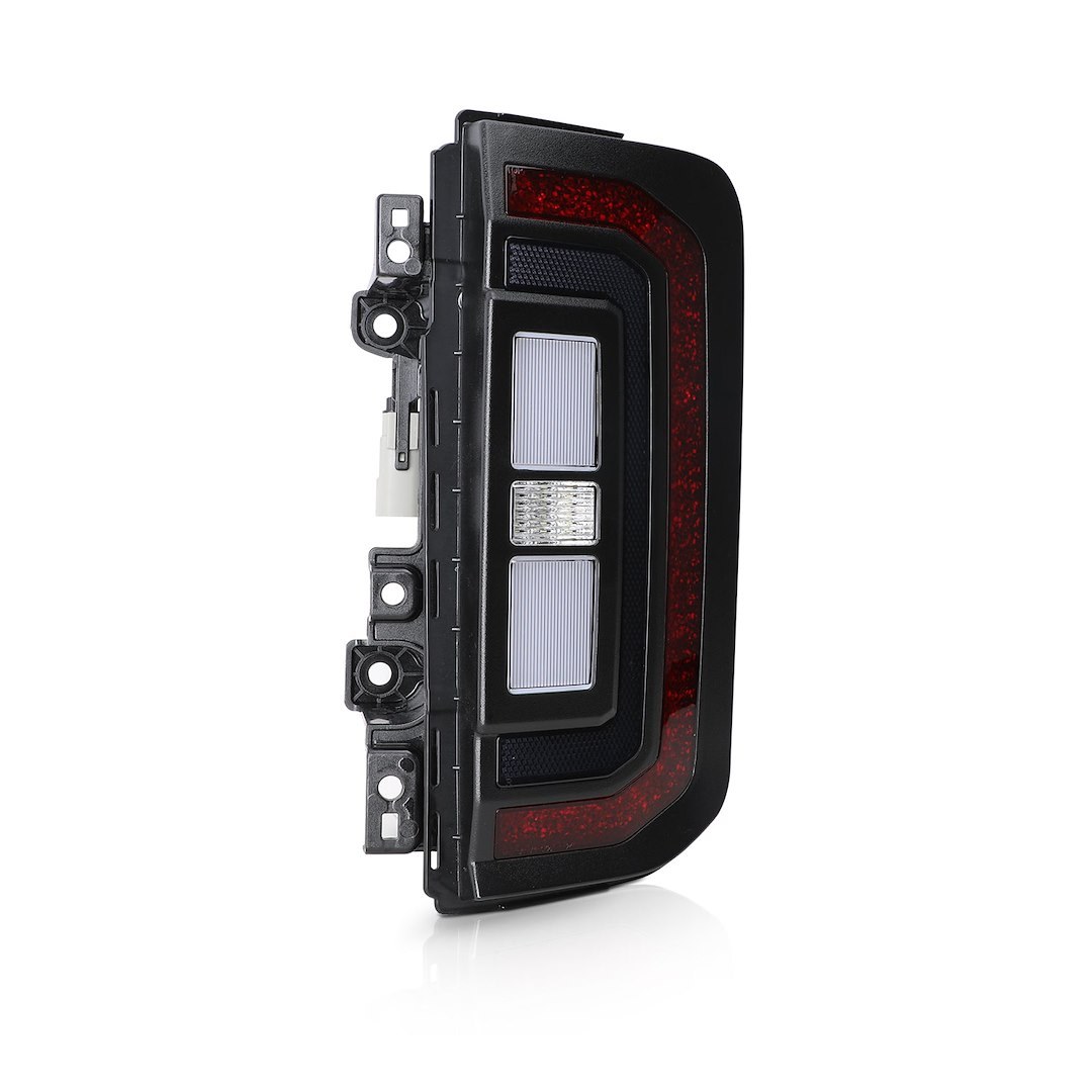 Winjet Tail Light Assembly, Sol Series, Red/ Smoke Lens, Black Housing, LED – CTATT0781-L4-SQ
