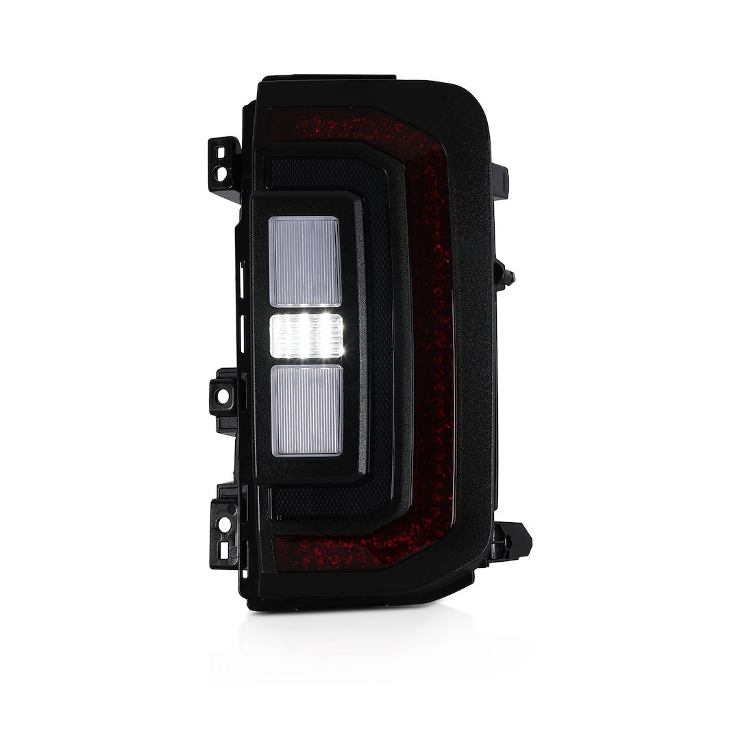 Winjet Tail Light Assembly, Sol Series, Red/ Smoke Lens, Black Housing, LED – CTATT0781-L4-SQ