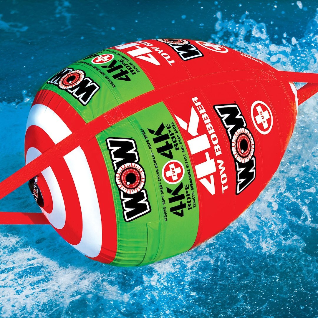 Wow Sports Towable Tube Tow Bobber, Use to Enhance the Performance of 1 to 4 Person Towable Tube, Multi-Color – 15-3000