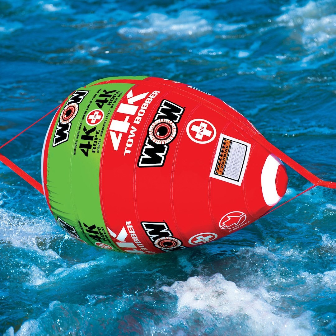 Wow Sports Towable Tube Tow Bobber, Use to Enhance the Performance of 1 to 4 Person Towable Tube, Multi-Color – 15-3000