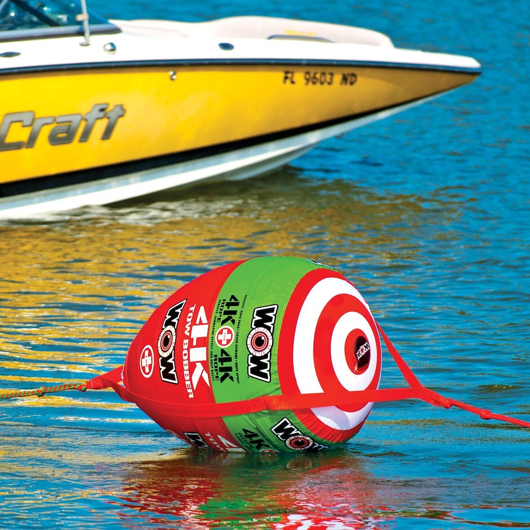 Wow Sports Towable Tube Tow Bobber, Use to Enhance the Performance of 1 to 4 Person Towable Tube, Multi-Color – 15-3000