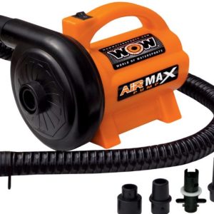 Wow Sports Air Pump, Air Max ®, For Use with Small/Medium and Large Inflatables, Electric Pump, 120 Volts, 3.0 PSI, Orange and Black – 16-4010