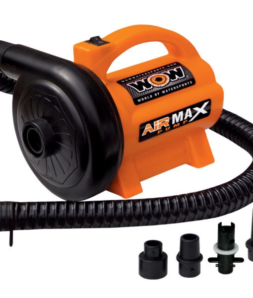 Wow Sports Air Pump, Air Max ®, For Use with Small/Medium and Large Inflatables, Electric Pump, 120 Volts, 3.0 PSI, Orange and Black – 16-4010