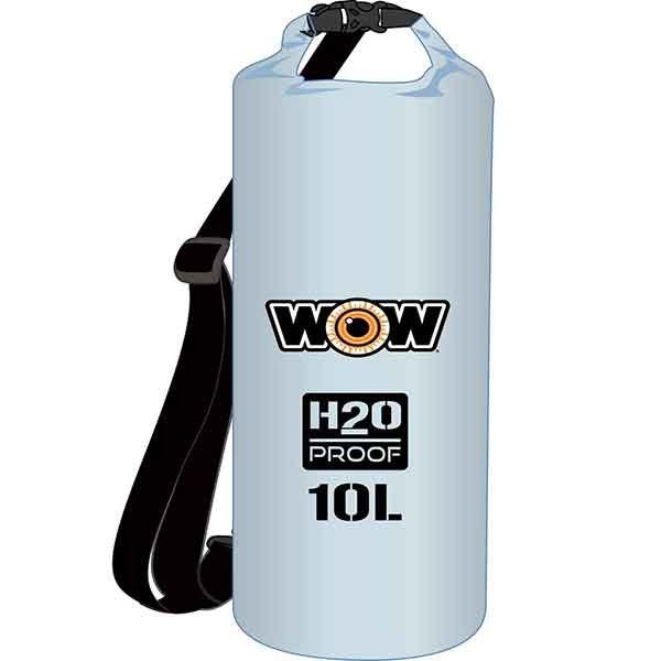 Wow Sports Gear Bag, H2O Proof, Backpack Style, 10 Liter Capacity, 1 Large Buckle Locked Compartment, With Adjustable Shoulder Strap – 18-5070C