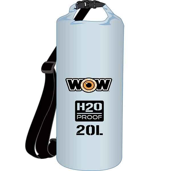 Wow Sports Gear Bag, H2O Proof, Backpack Style, 20 Liter Capacity, 1 Large Buckle Locked Compartment, With Adjustable Shoulder Strap – 18-5080C