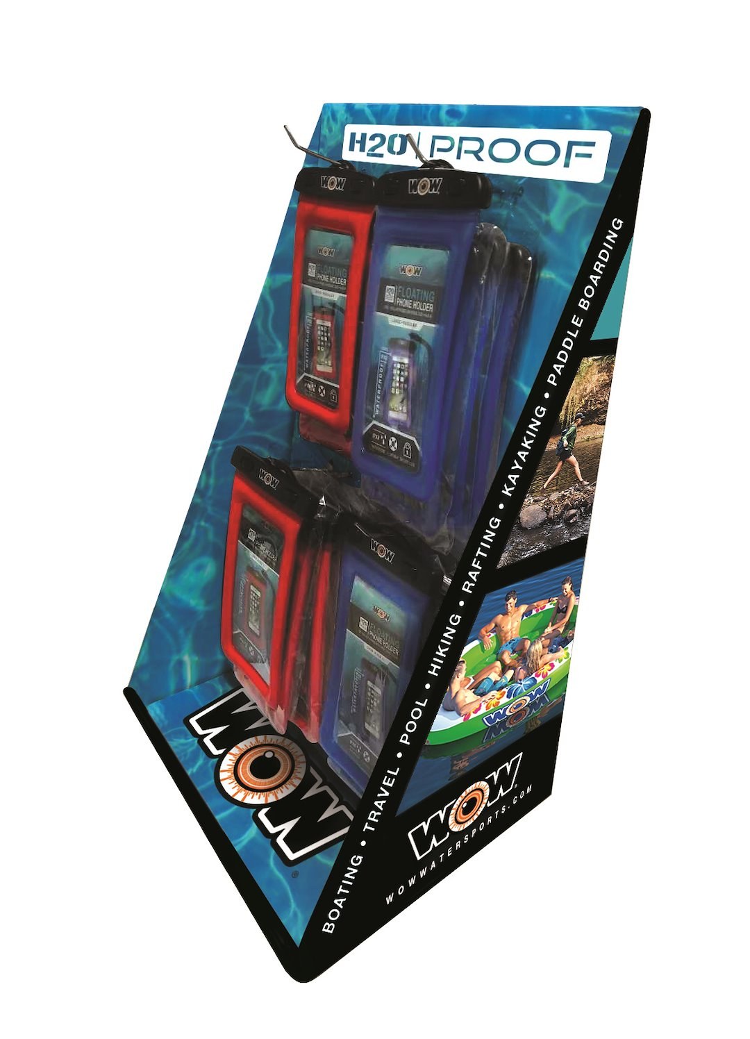 Wow Sports Point of Purchase Display, H2O Proof, Smartphone/ Tablet Cases Counter Display – 19-5140
