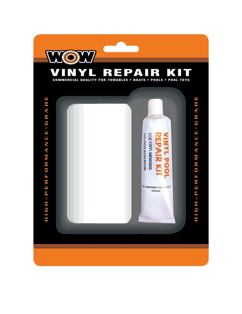 Wow Sports Vinyl Repair Kit, For Towable/ Boats/ Pools/ Pools Toys, Single 1 Ounce Tube – 19-5150