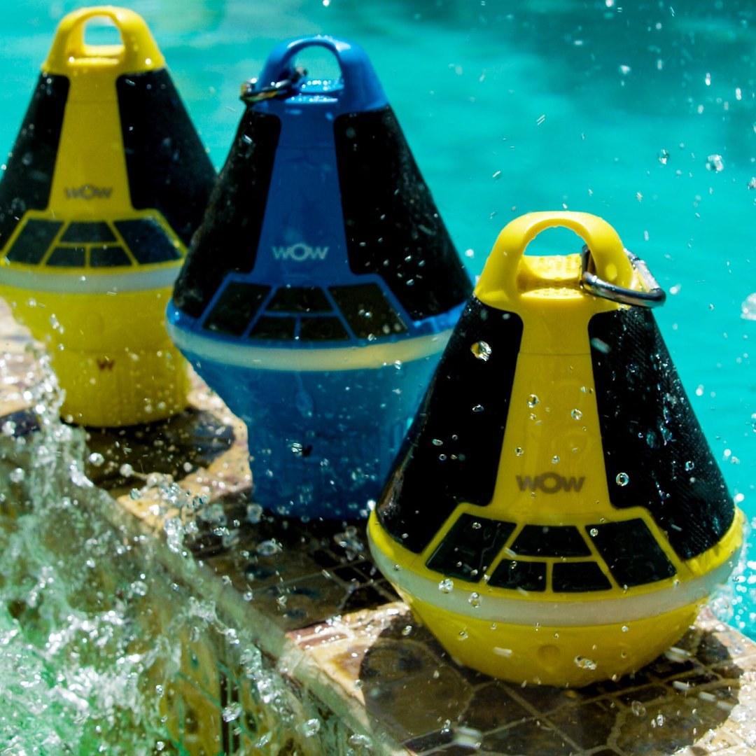 Wow Sports Speaker, Wow-Sound Buoy, Omnidirectional, Rechargeable Lithium Ion Battery, Waterproof/ Shock Proof/ Dust Proof – 19-9000