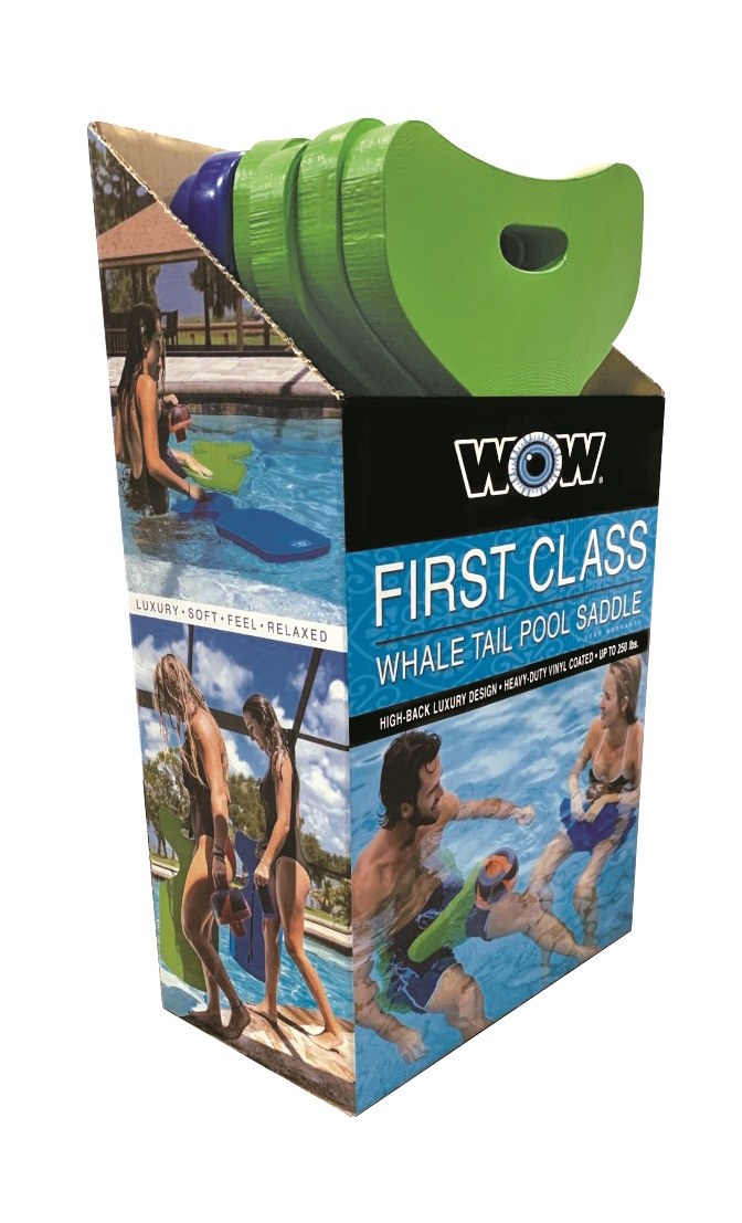 Wow Sports Point of Purchase Display, First Class, Saddle Type Whale Tail Pool Noodle Display – 20-2070