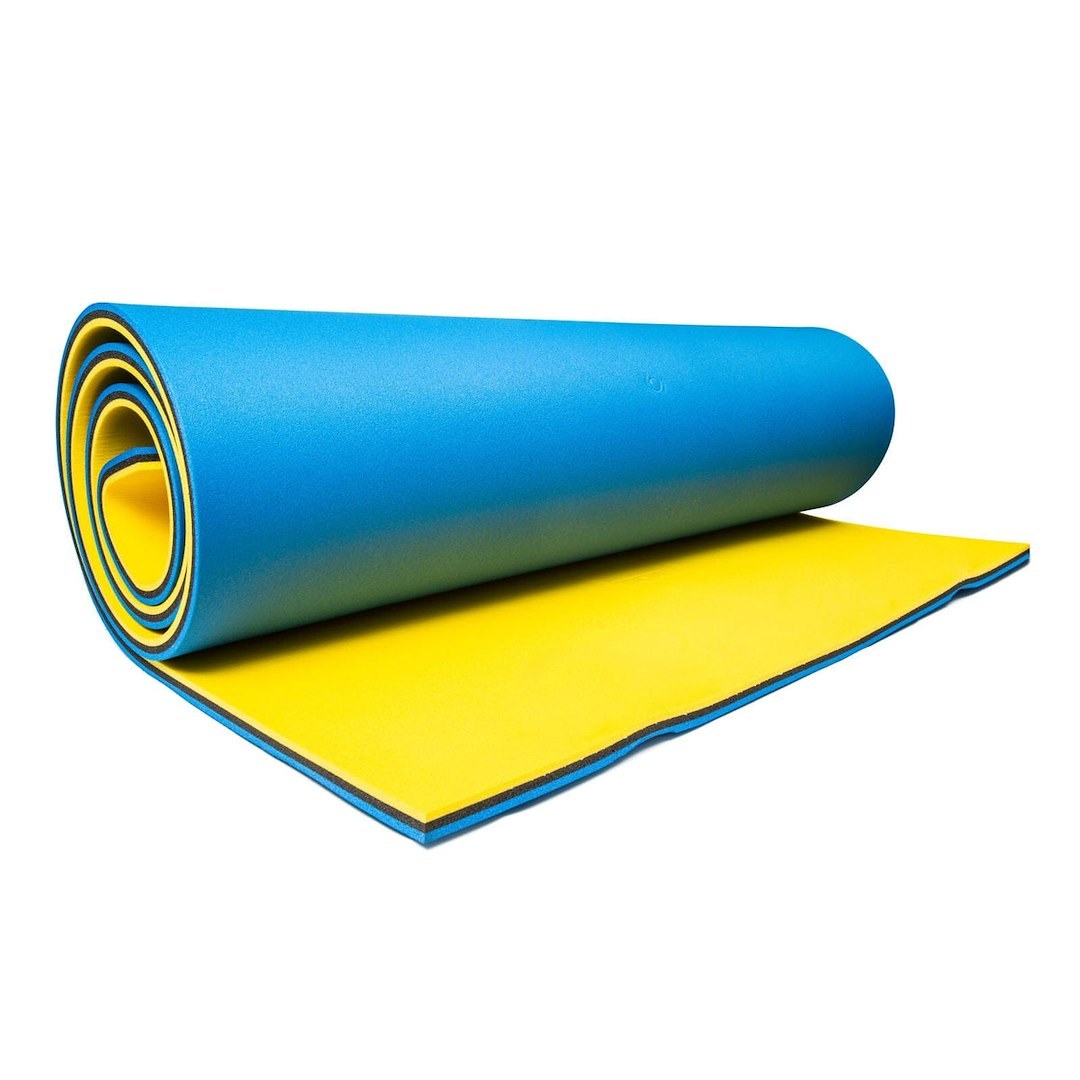 Wow Sports Water Walkway, Chillraft®, 1 to 3 Adults, 16 Foot Length X 6 Foot Width, Blue/ Black/ Yellow, PVC – 21-2120