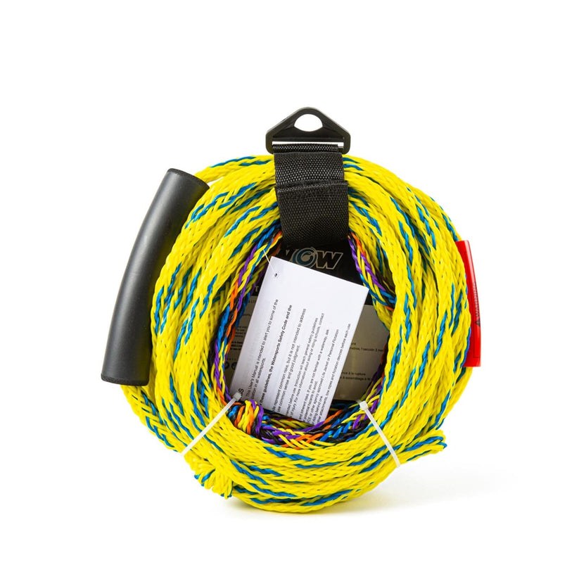 Wow Sports Towable Tube Tow Rope, 2K, Use to Tow Towable Tube of 1 to 2 Riders, 2375 Pound Breaking Strength, 60 Foot Length – 22-WRP-4609
