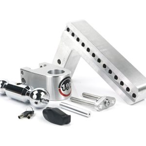 Weigh Safe Trailer Hitch Ball Mount, 180 Degree, Fits 2-1/2 Inch Receiver, 18500 Gross Trailer Weight, Turnover, Adjustable, Stowable – CTB10-2.5