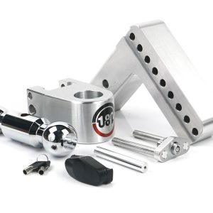Weigh Safe Trailer Hitch Ball Mount, 180 Degree, Fits 2-1/2 Inch Receiver, 18500 Gross Trailer Weight, Turnover, Adjustable, Stowable – CTB6-2.5