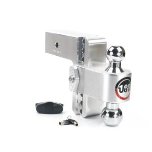 Weigh Safe Trailer Hitch Ball Mount, 180 Degree, Fits 3 Inch Receiver, 21000 Gross Trailer Weight, Turnover, Adjustable, Non-Stowable – CTB6-3