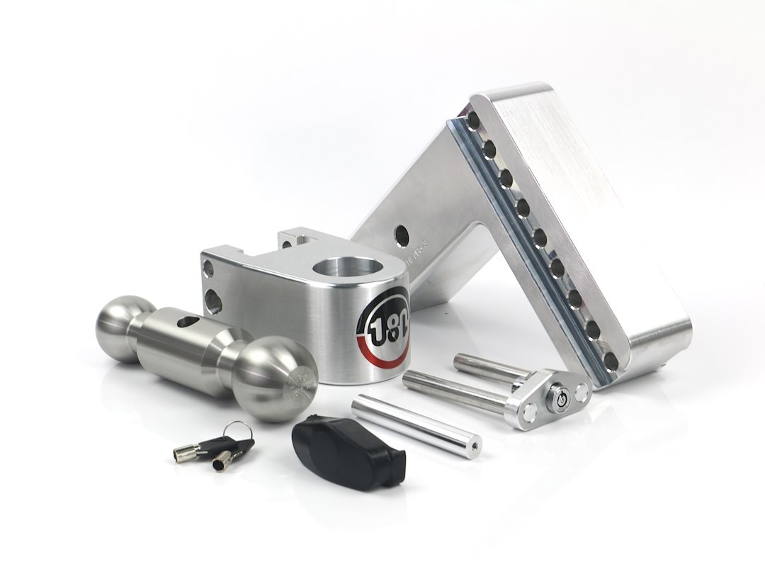 Weigh Safe Trailer Hitch Ball Mount, 180 Degree, Fits 3 Inch Receiver, 21000 Gross Trailer Weight, Turnover, Adjustable, Non-Stowable – LTB6-3