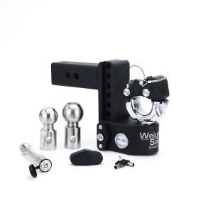 Weigh Safe Pintle Hook, Fits 2-1/2 Inch Receiver, 6 Inch Drop, 22000 Pound Gross Trailer Weight Capacity, With Built IN Scale – SWS6-2.5-PATB-KA
