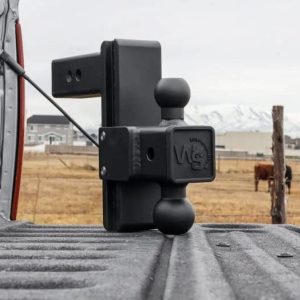 Weigh Safe Trailer Hitch Ball Mount, 180 Degree, Fits 2-1/2 Inch Receiver, 25000 Gross Trailer Weight, Adjustable, Stowable Design – STB6-2.5