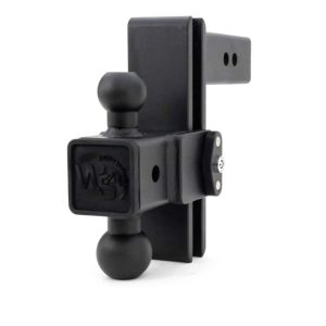 Weigh Safe Trailer Hitch Ball Mount, 180 Degree, Fits 2-1/2 Inch Receiver, 25000 Gross Trailer Weight, Adjustable, Stowable Design – STB6-2.5-KA