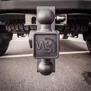 Weigh Safe Trailer Hitch Ball Mount, 180 Degree, Fits 2-1/2 Inch Receiver, 25000 Gross Trailer Weight, Adjustable, Stowable Design – STB6-2.5-KA