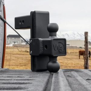 Weigh Safe Trailer Hitch Ball Mount, 180 Pro, Fits 2 Inch Receiver, 15000 Gross Trailer Weight, Adjustable, Stowable Design – STB8-2