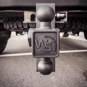 Weigh Safe Trailer Hitch Ball Mount, 180 Pro, Fits 2 Inch Receiver, 15000 Gross Trailer Weight, Adjustable, Stowable Design – STB8-2