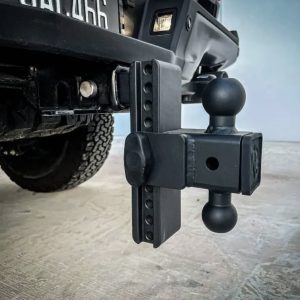 Weigh Safe Trailer Hitch Ball Mount, 180 Degree, Fits 2 Inch Receiver, 25000 Gross Trailer Weight, Adjustable, Stowable Design – STB8-2.5