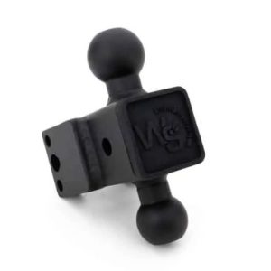 Weigh Safe Trailer Hitch Ball Mount, 180 Pro, Fits 2-1/2 Inch Receiver, 25000 Gross Trailer Weight, Adjustable, Stowable Design – STB8-2.5-KA