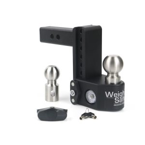 Weigh Safe Trailer Hitch Ball Mount, Fits 2 Inch Receiver, 12500 Gross Trailer Weight, Adjustable, Stowable Design, 6 Inch Drop/ 7 Inch Rise – SWS6-2