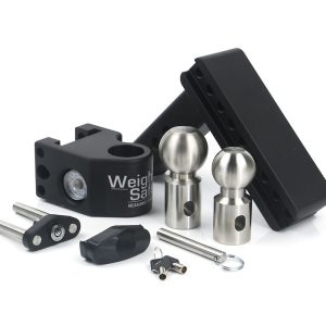 Weigh Safe Trailer Hitch Ball Mount, Fits 2 Inch Receiver, 12500 Gross Trailer Weight, Adjustable, Stowable Design, 6 Inch Drop/ 7 Inch Rise – SWS6-2