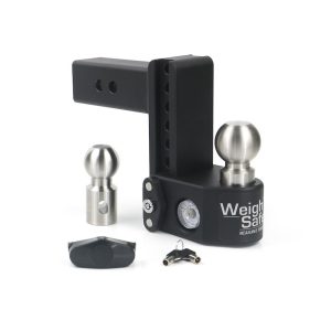 Weigh Safe Trailer Hitch Ball Mount, Fits 2-1/2 Inch Receiver, 18500 Gross Trailer Weight, Adjustable, Stowable Design – SWS6-2.5