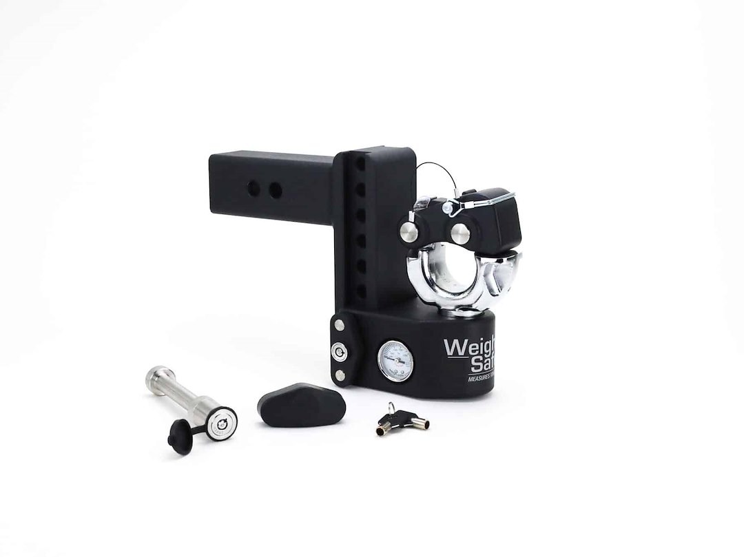 Weigh Safe Pintle Hook, Fits 2-1/2 Inch Receiver, 6 Inch Drop, 22000 Pound Gross Trailer Weight Capacity, With Built IN Scale – SWS6-2.5-PA-KA