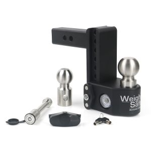 Weigh Safe Trailer Hitch Ball Mount, Fits 2 Inch Receiver, 12500 Gross Trailer Weight, Adjustable, Stowable Design – SWS6-2-KA
