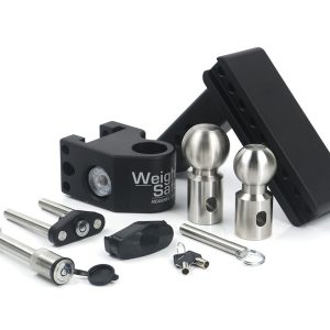 Weigh Safe Trailer Hitch Ball Mount, Fits 2 Inch Receiver, 12500 Gross Trailer Weight, Adjustable, Stowable Design – SWS6-2-KA