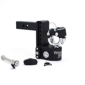 Weigh Safe Pintle Hook, Fits 2 Inch Receiver, 6 Inch Drop, 15000 Pound Gross Trailer Weight Capacity, With Built IN Scale – SWS6-2-PA-KA
